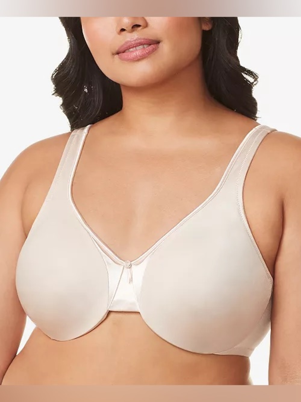 Olga Signature Support Cushioned Underwire Unlined Full-Coverage Bra Nude 40DD